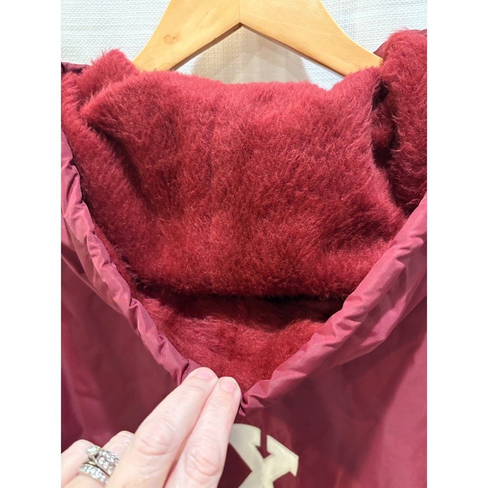 Vintage Texas A&M Howe‎ Athletic Sideline Parka Jacket Maroon Fleece Lined XXL - Picture 4 of 10